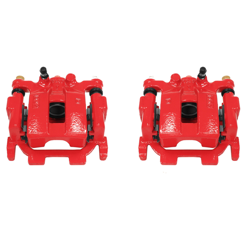 Nissan Maxima Brake Calipers - Rear - PowerStop - High-Temp Powder Coated - Red - `09-`14