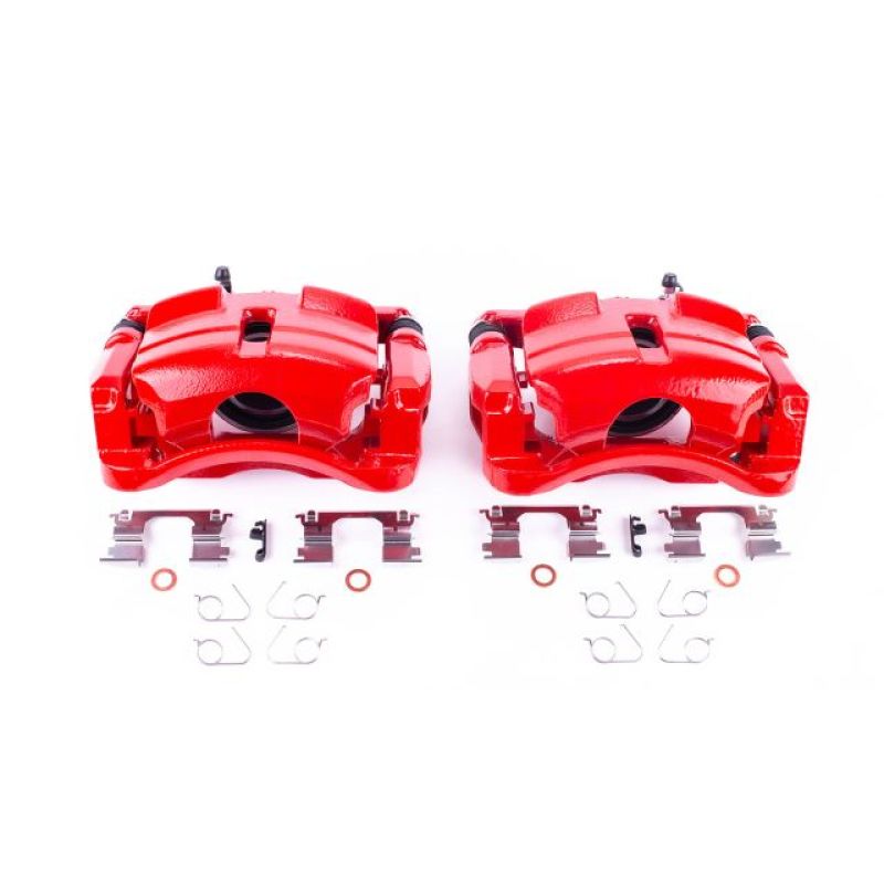 Nissan Rogue Brake Calipers - Front - PowerStop - Powder Coated - Red - `14-`18