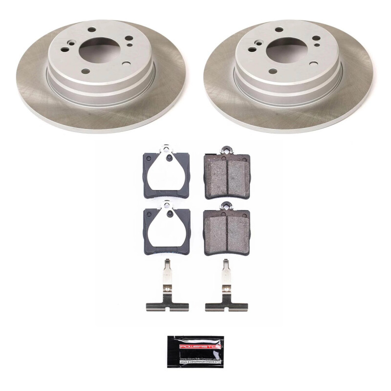 Mercedes-Benz SLK320 Brake Kit - Rear - PowerStop - Semi-Coated Rotors + Evolution Plus Low-Dust Ceramic Pads - `01-`04