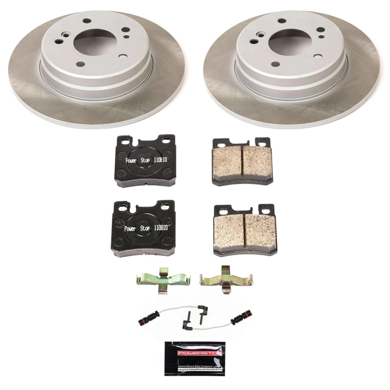 Mercedes-Benz SLK230 Brake Kit - Rear - PowerStop - Z17 Evolution Plus Semi-Coated Rotors + Low-Dust Ceramic Pads - `98-`00