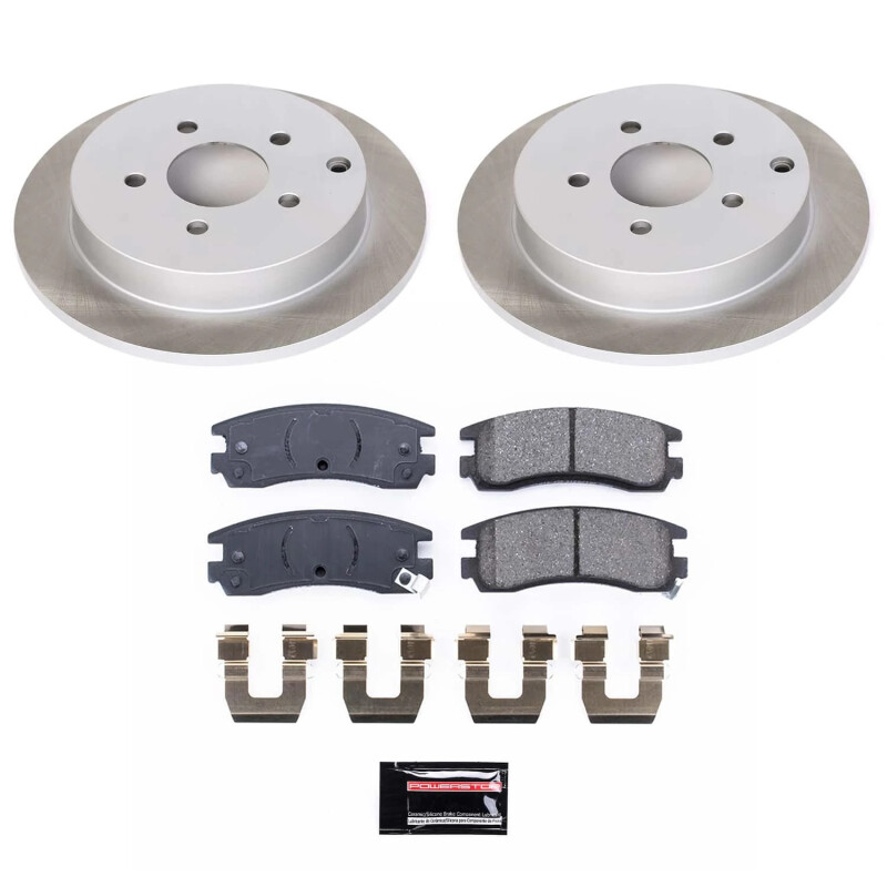Pontiac Montana Brake Kit - Rear - PowerStop - Semi-Coated Rotors + Z17 Evolution Plus Low-Dust Ceramic Pads - `02-`04 Pontiac Montana Brake Kit - Rear - PowerStop - Semi-Coated Rotors + Z17 Evolution Plus Low-Dust Ceramic Pads - `02-`04