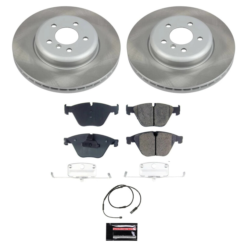 BMW 535i xDrive Brake Kit - Front - PowerStop - Semi-Coated Rotors + Z17 Evolution Plus Ceramic Pads - 2011
