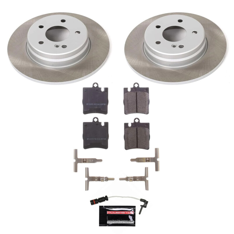 Mercedes-Benz CLK430 Brake Kit - Rear - PowerStop - Semi-Coated Rotors + Z17 Evolution Plus Low-Dust Ceramic Pads - `00-`03