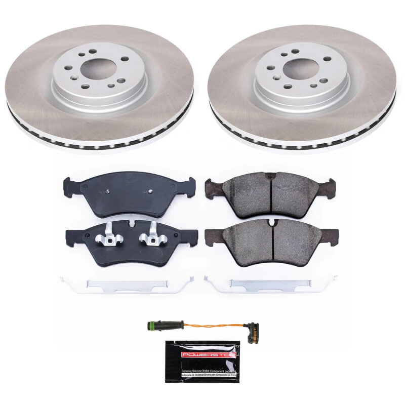Mercedes-Benz R500 Brake Kit - Front - PowerStop - Semi-Coated Rotors + Z17 Evolution Plus Ceramic Pads - `06-`07