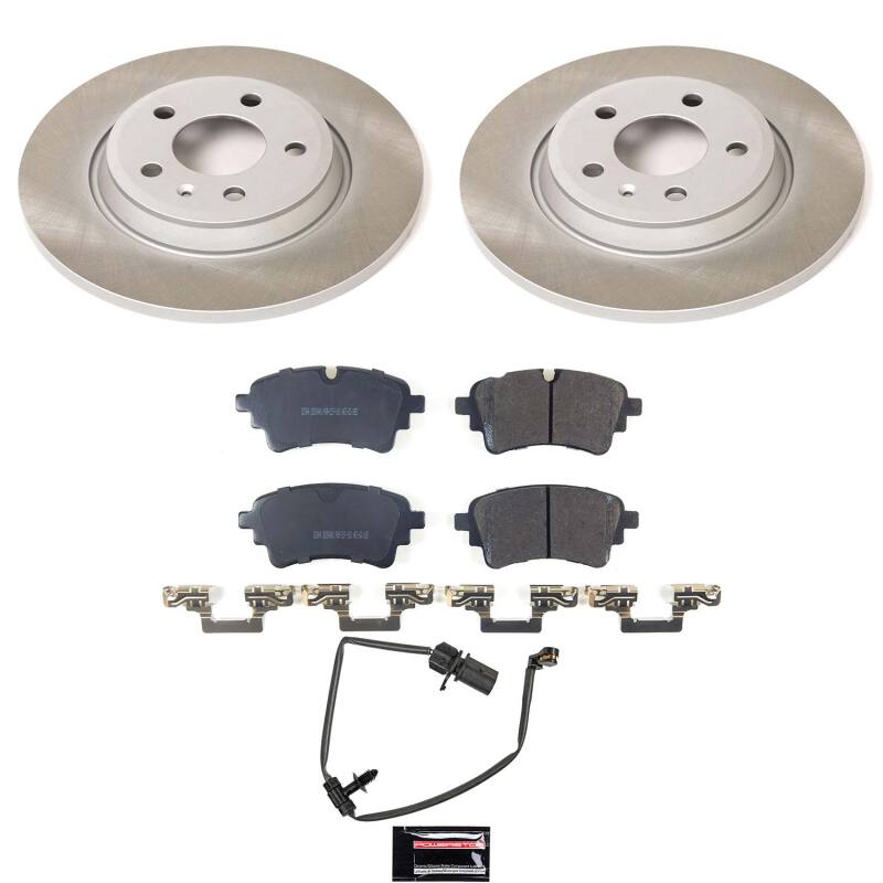 Audi A4 Brake Kit - Rear - PowerStop - Semi-Coated Rotors + Z17 Evolution Plus Ceramic Pads - 2020