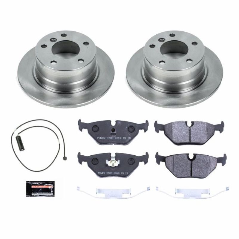 BMW Z3 Brake Kit - Rear - PowerStop - Track Day High-Performance Pads + Autospecialty Rotors - `96-`02