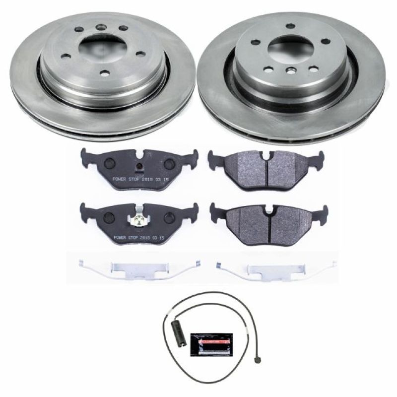BMW Z3 Brake Kit - Rear - PowerStop - Track Day Spec High-Performance Rotor + Brake Pads - `98-`02
