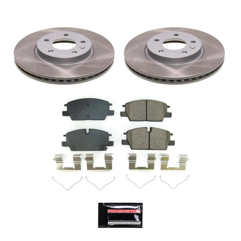 Volkswagen Golf Brake Kit - Front + Rear - PowerStop - Track Day Spec High-Performance Brake Pad and Rotor Kit - `10-`14