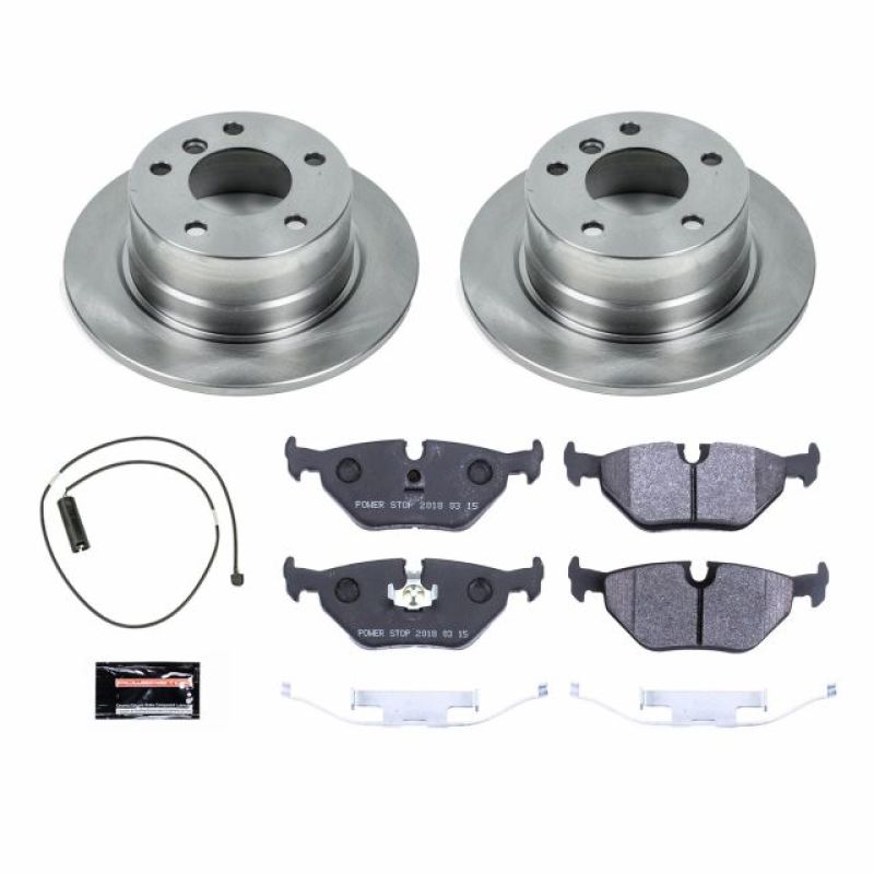 BMW Z3 Brake Kit - Rear - PowerStop - Track Day Spec Brake Pads + Autospecialty Rotors - `96-`02