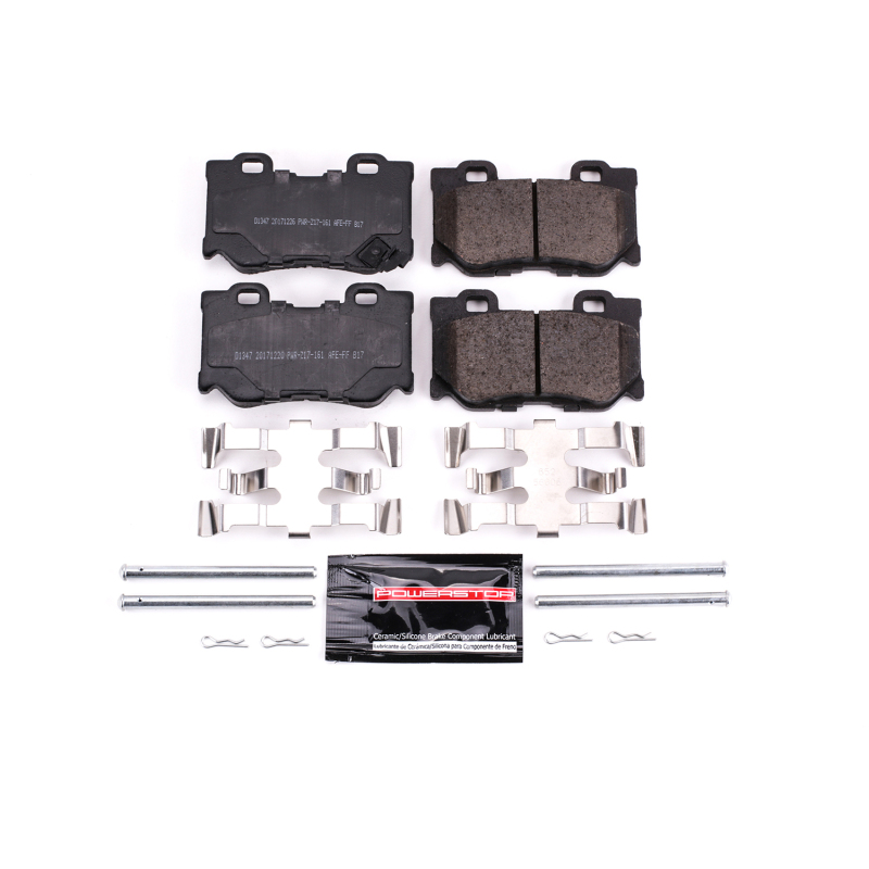 Nissan G37 Brake Pads - Rear - PowerStop - Z23 Evolution Sport Carbon-Fiber - `08-`13