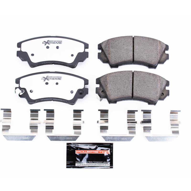 Saab 9-5 Brake Pads - Front - PowerStop - Z26 Extreme Street Warrior Carbon-Fiber Ceramic - `10-`17