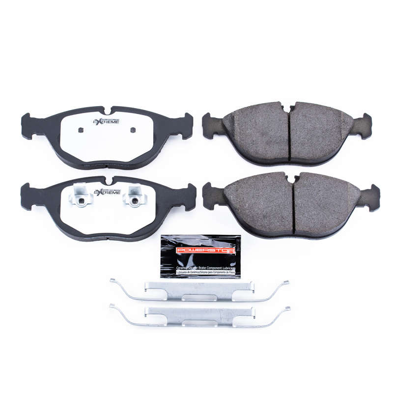 Audi TT Quattro Brake Pads - Front - PowerStop - Z26 Extreme Street; Carbon-Fiber Ceramic - `04-`06