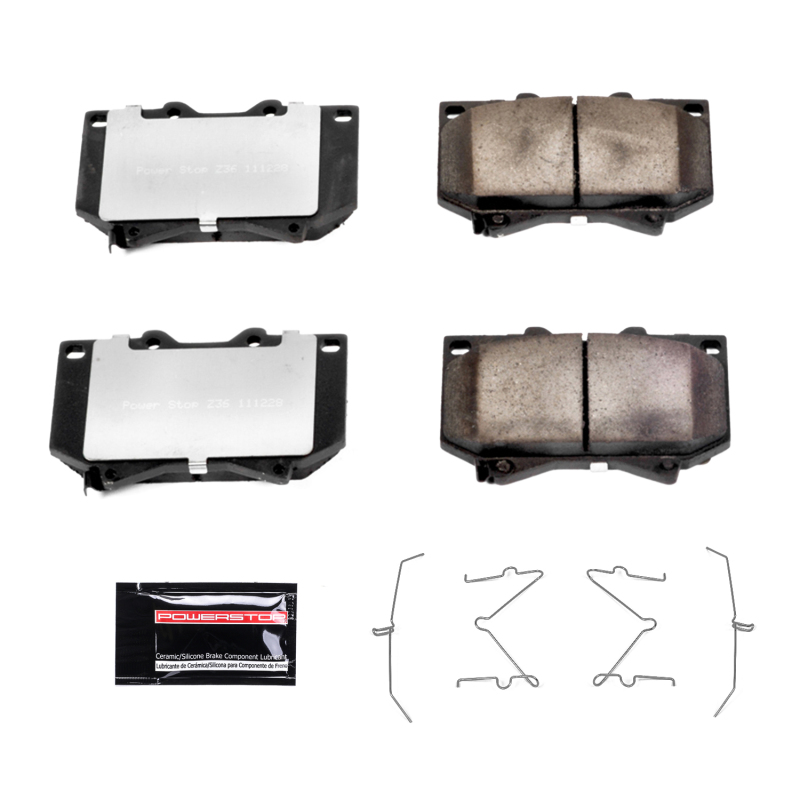 Toyota Sequoia Brake Pads - Front - PowerStop - Z36 Truck & Tow - `01-`03