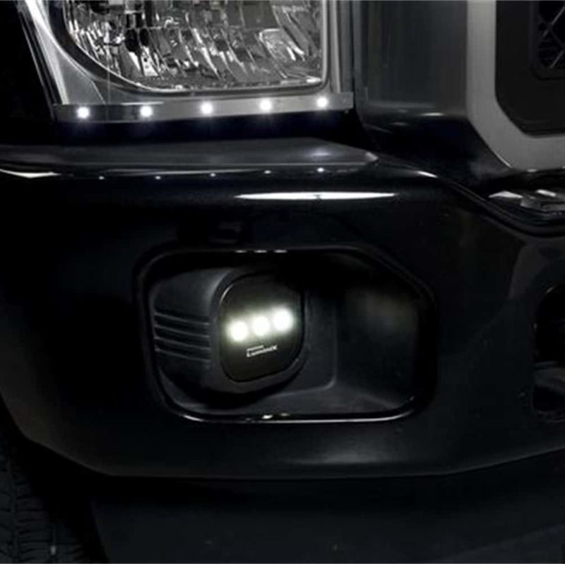 Ford SuperDuty LED Fog Lamps - Putco - Luminix High Power - Black - `11-`16