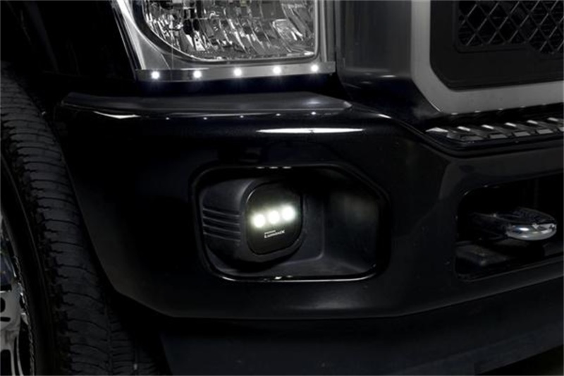 Ford SuperDuty LED Fog Lamps - Putco - Luminix High Power - Black - `11-`16