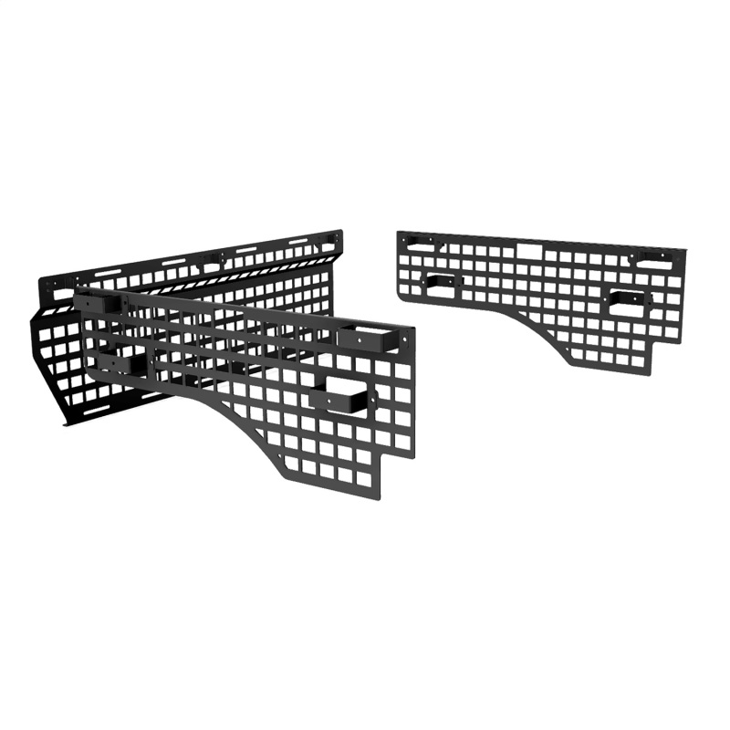 GMC Canyon Molle Panel - Driver Side - Putco - Truck Bed Molle Panel, 6.2ft Long Box - Mini-textured black - `15-`23