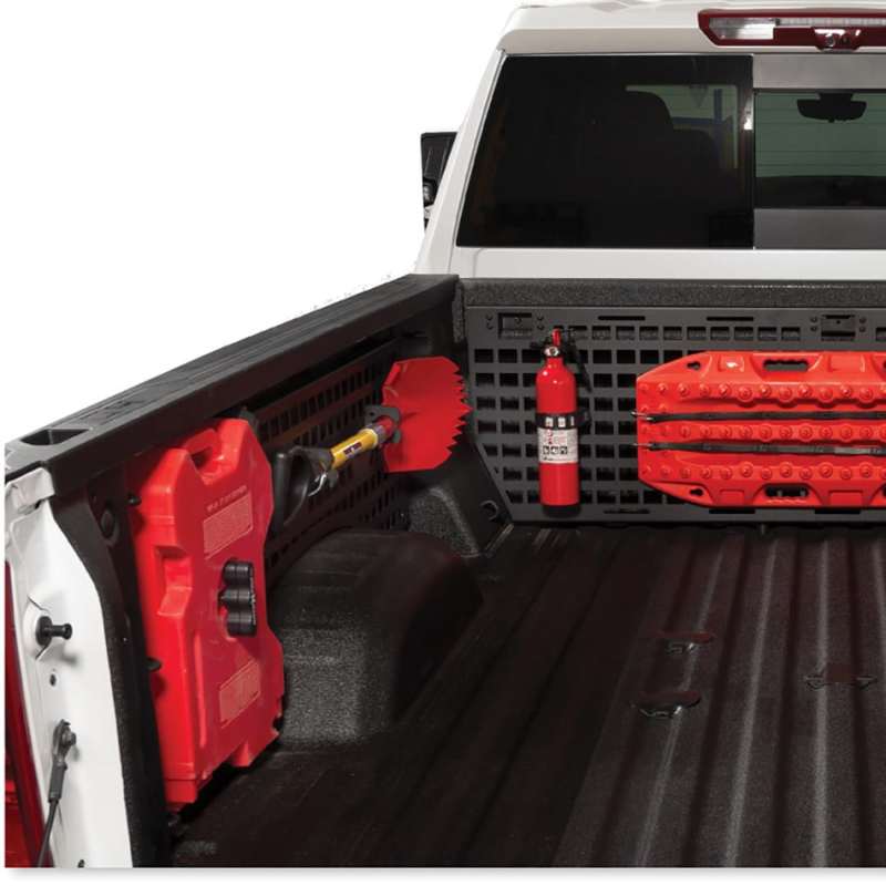 GMC Canyon Molle Panel - Driver Side - Putco - Truck Bed Molle Panel, 6.2ft Long Box - Mini-textured black - `15-`23
