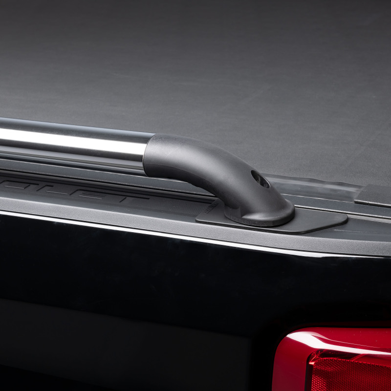 Nissan Titan Side Rails - Putco - Nylon Oval Locker - Black and Polished Stainless Steel - `04-`15