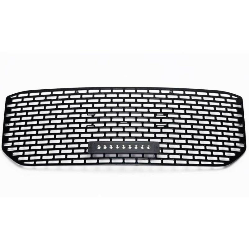 GMC Yukon XL Grille - Putco - Boss Grille with 10in Luminix Lightbar, Denali Style - Black - `15-`20