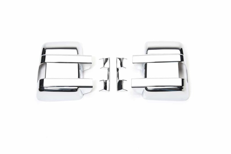 Ford F250 Mirror Covers - Putco - w/ Turn Signal - Chrome - `08-`16
