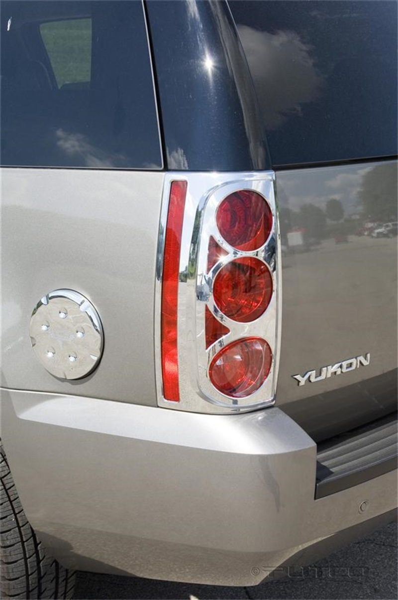 GMC Yukon XL Tail Light Covers - Putco - Deluxe - Chrome - `07-`14