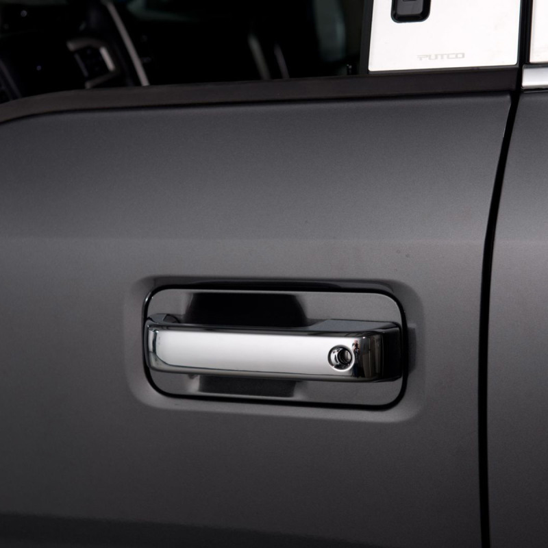 Ford Super Duty F350 Door Handle Covers - Front - Putco - Chrome - `17-`22
