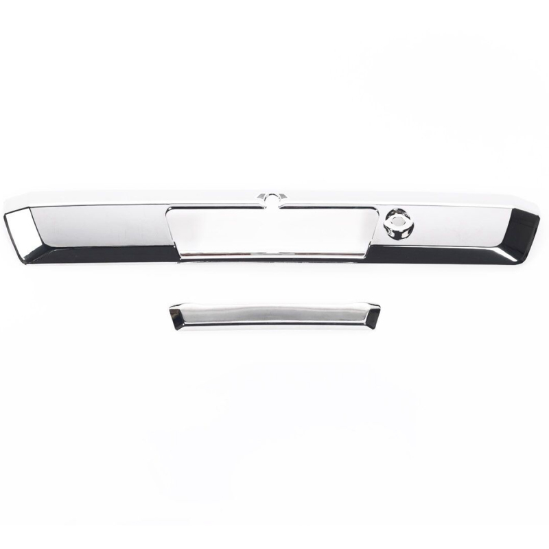 Ford F-250 Super Duty Tailgate Handle Covers - Putco - With Pull Handle, Camera, and LED Opening - Chrome - `17-`20