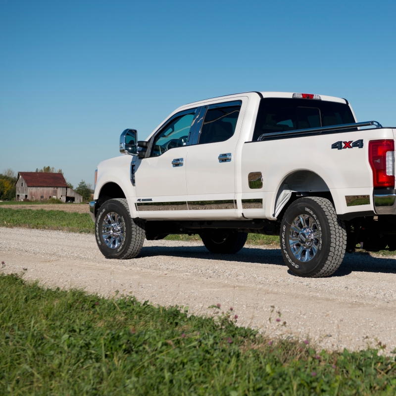 Ford Super Duty F250 Mirror Covers - Putco - Fits Towing Mirrors w/ Side Markers - Chrome - `17-`26
