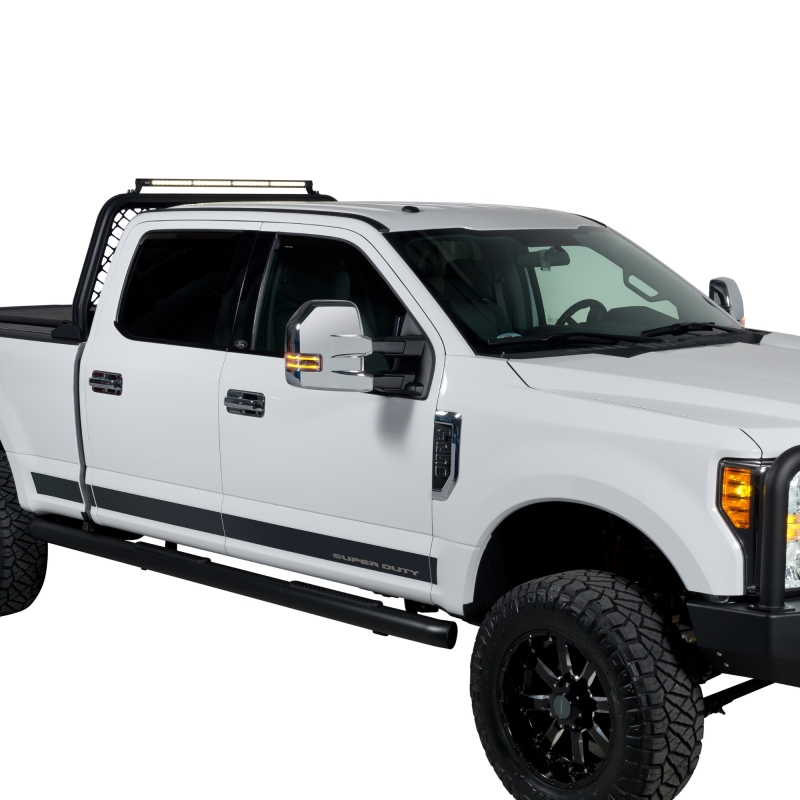 Ford Super Duty F450 Mirror Covers - Putco - Fits Towing Mirrors w/ Side Markers - Chrome - `17-`26