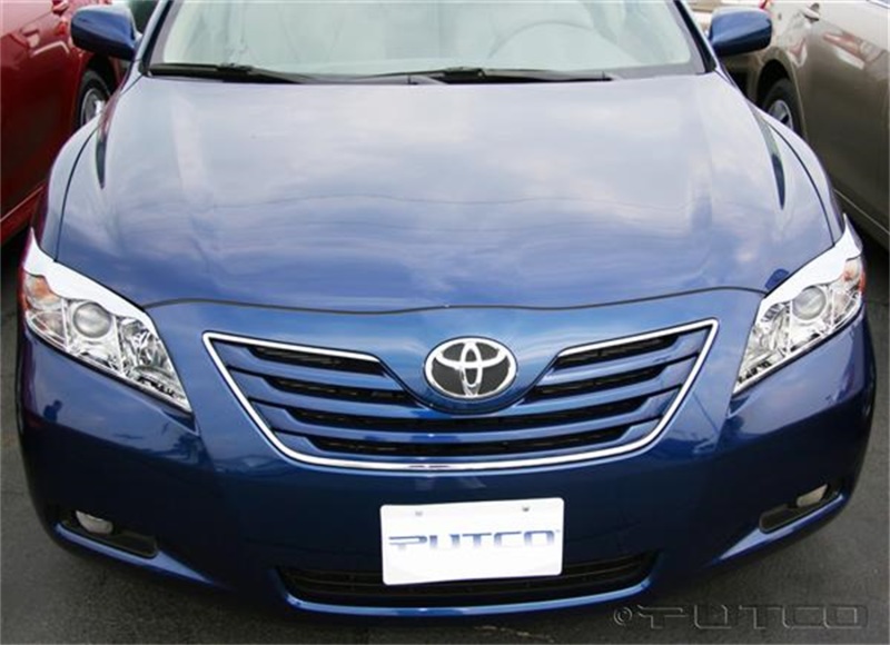 Toyota Camry Head Lamp Overlays & Rings - Putco - Eyebrow Style - Chrome - `07-`09