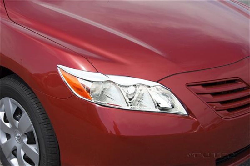 Toyota Camry Head Lamp Overlays & Rings - Putco - Eyebrow Style - Chrome - `07-`09