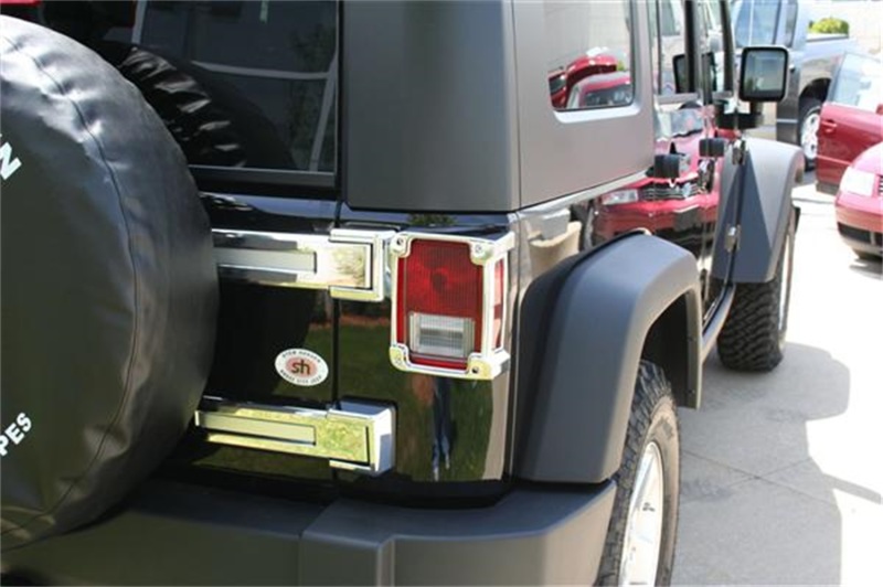 Jeep Wrangler Rear Hinge Cover - Putco - Chrome - `07-`18