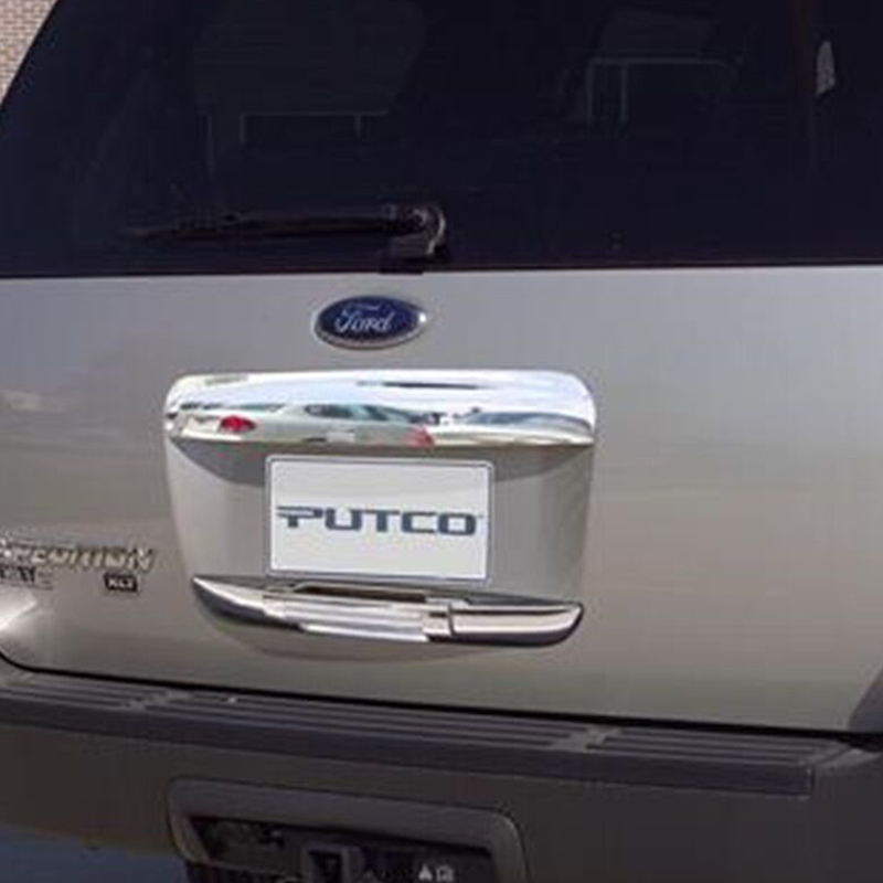 Ford Expedition Tailgate Handle Covers - Rear - Putco - Lower Section Only - Chrome - `03-`06