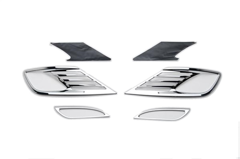 Hyundai Elantra Fog Lamp Overlays & Rings - Putco - Chrome - `11-`14