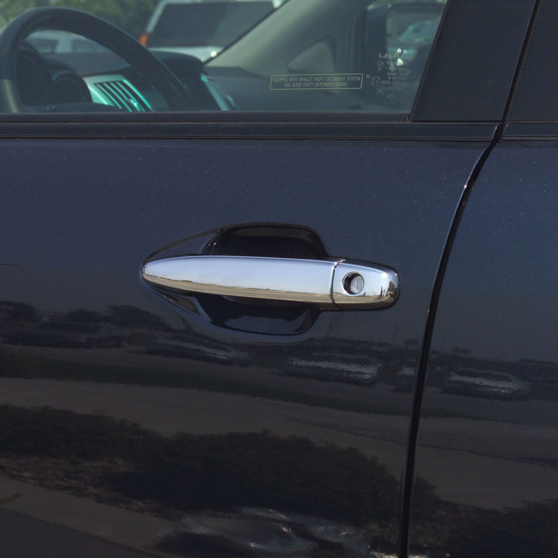 Lexus LX470 Door Handle Covers - Front + Rear - Putco - w/ Passenger Side Keyhole - Chrome - `08-`09
