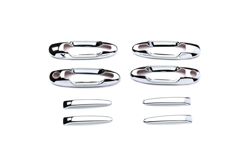 Lexus LX470 Door Handle Covers - Front + Rear - Putco - w/ Passenger Side Keyhole - Chrome - `08-`09
