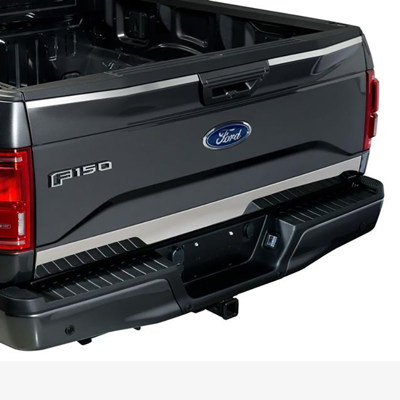 Ford F-150 Tailgate Accents - Lower - Putco - Stainless Steel - `15-`20