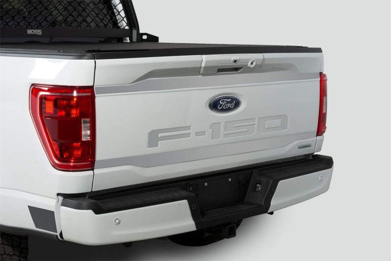 Ford F-150 Tailgate Accent - Upper and Lower - Putco - Stainless Steel - Black - `21-`26