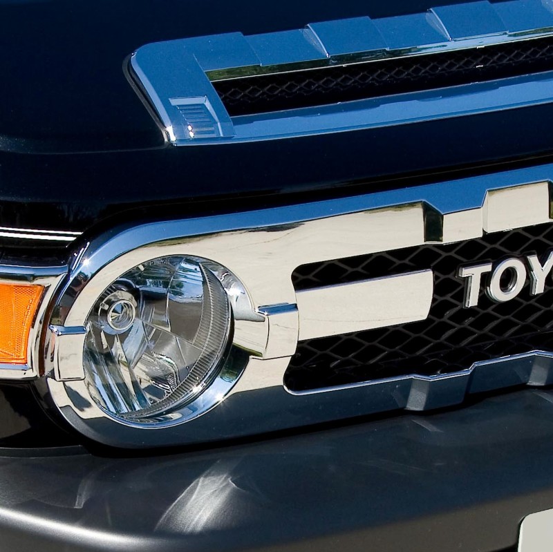 Toyota FJ Cruiser Grille Cover - Putco - Chrome Trim - Chrome - `07-`14