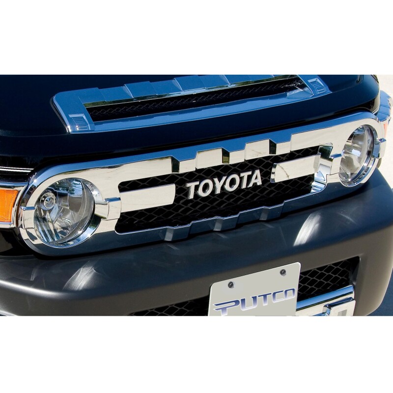 Toyota FJ Cruiser Grille Cover - Putco - Chrome Trim - Chrome - `07-`14