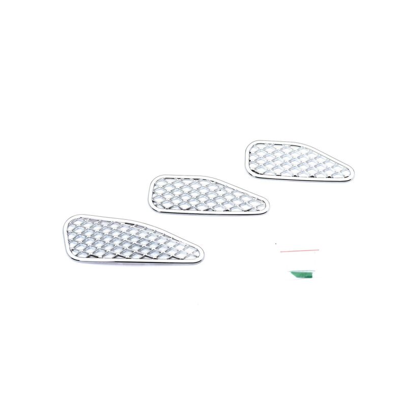 Toyota FJ Cruiser Hood Vent Covers - Front - Putco - Chrome - `07-`14