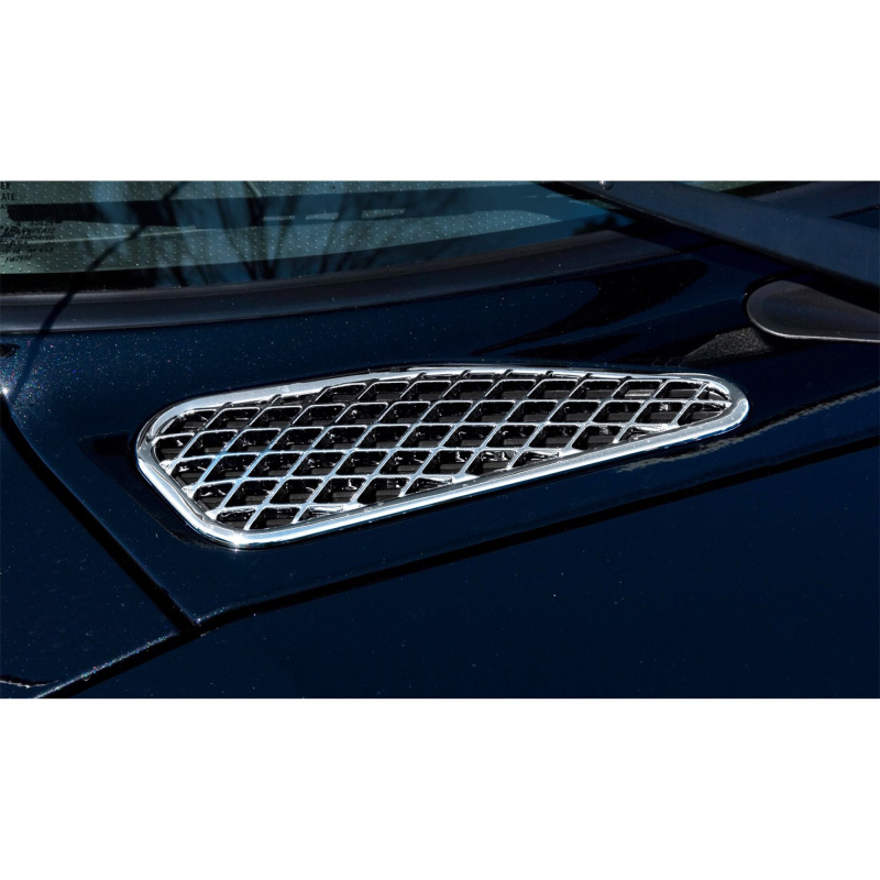 Toyota FJ Cruiser Hood Vent Covers - Front - Putco - Chrome - `07-`14