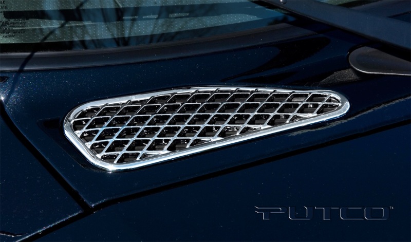 Toyota FJ Cruiser Hood Vent Covers - Front - Putco - Chrome - `07-`14
