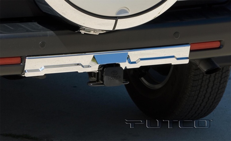 Toyota FJ Cruiser Rear Apron Cover - Putco - With Hitch Opening - Chrome - `07-`14
