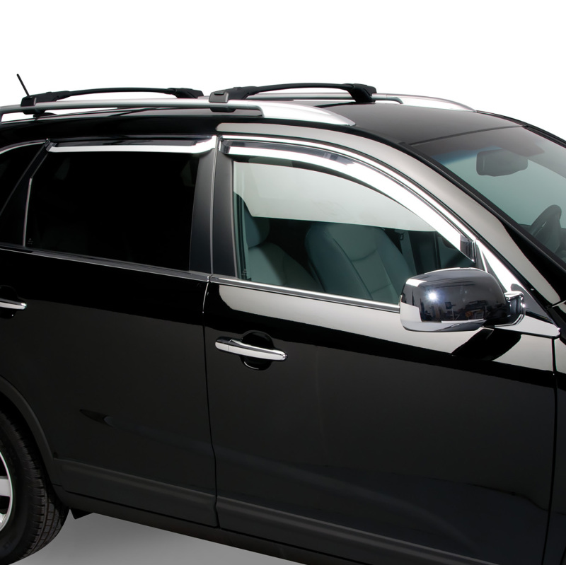 Kia Forte Window Visors - Putco - Element Chrome - Chrome - `14-`17
