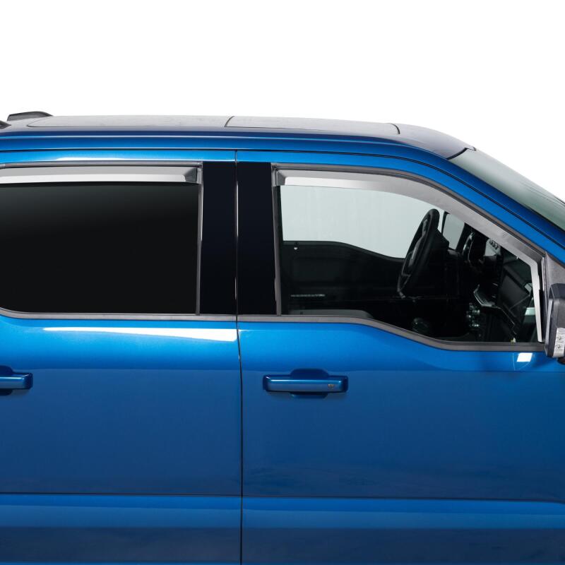 Ford F-550 Chrome Window Visors - Putco - Element - Chrome - `24-`26