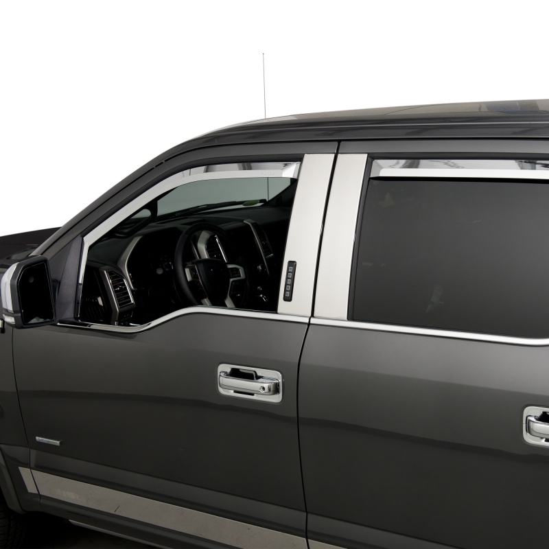 Ford F150 Window Visors - Putco - Element Chrome - Chrome - `15-`20