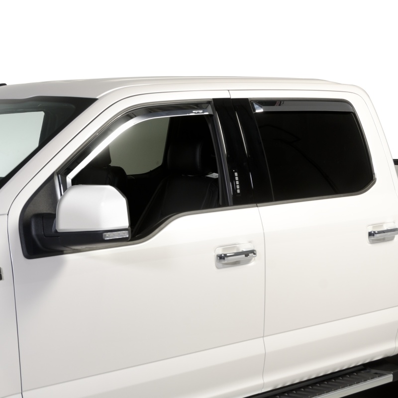 Ford F350 Window Visors - Putco - Element Chrome - Chrome - `17-`22