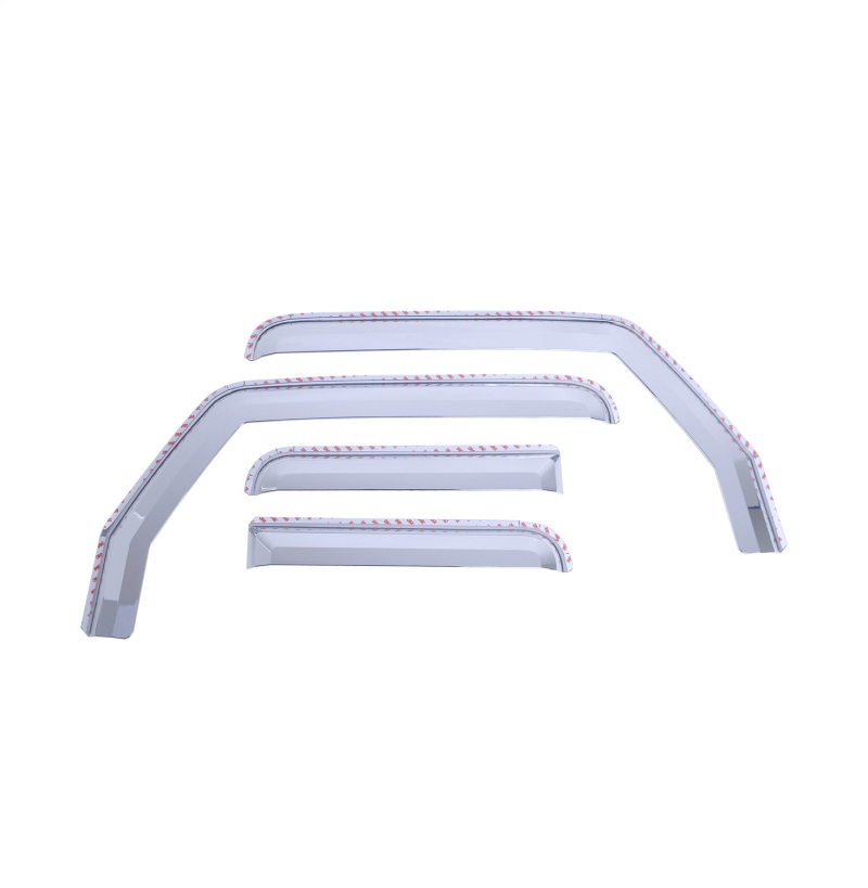 Jeep Wrangler Window Visors - Putco - Element - Chrome - `18-`26