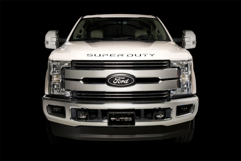 Ford F250 Lettering Emblems - Rear - Putco - Super Duty Stamped Cut Letters - Black Platinum - `17-`19